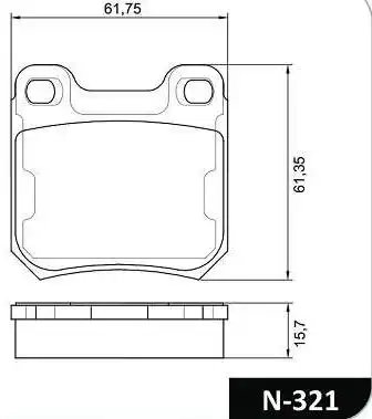PASTILHA FREIO TRASEIRA VECTRA 1996 A 2011