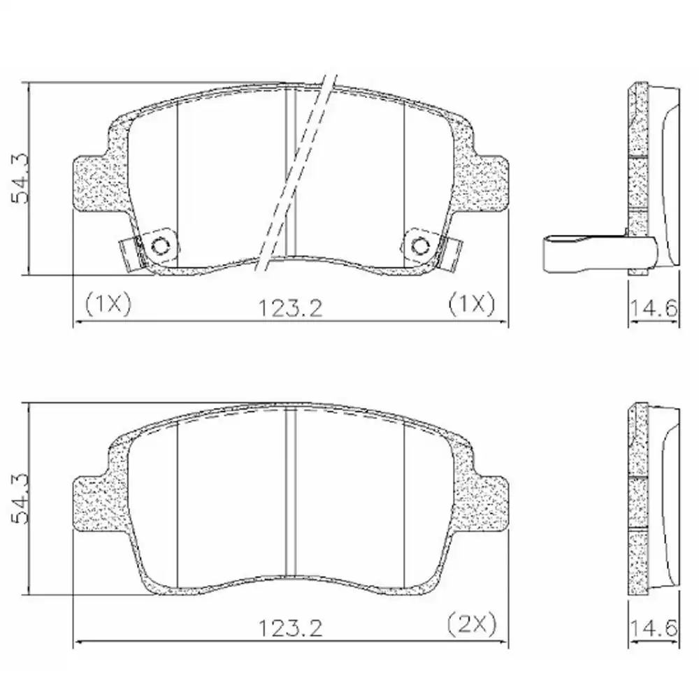 PASTILHA FREIO DIANTEIRA TOYOTA ETIOS 1.3 16V 2013/