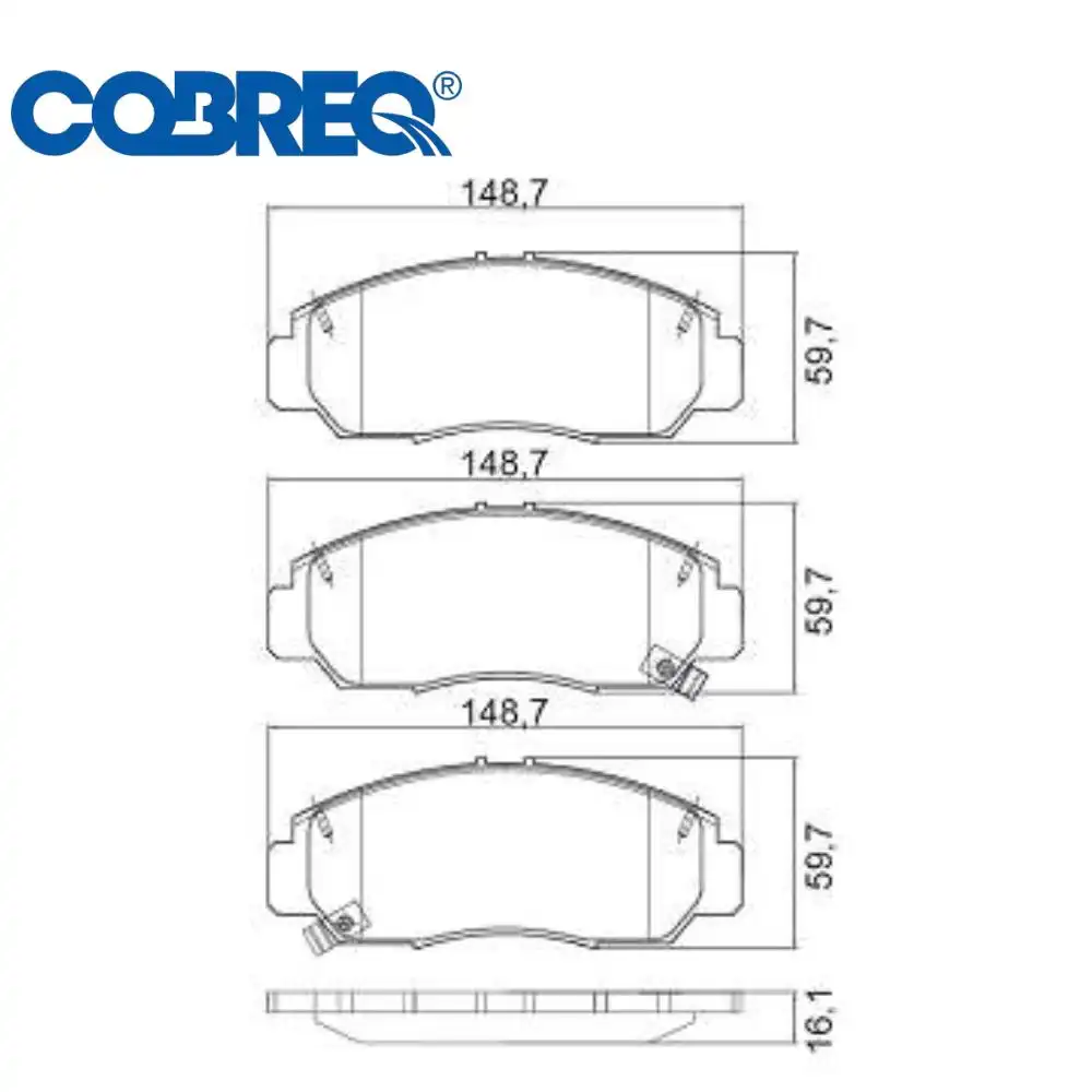 PASTILHA FREIO DIANTEIRA HONDA NEW CIVIC 2.0 2013/ CERAMICA