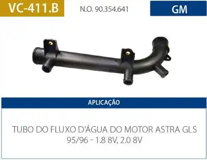 TUBO REFRIGERACAO MOTOR ASTRA 1.8 2.0 8V 1995 A 1996