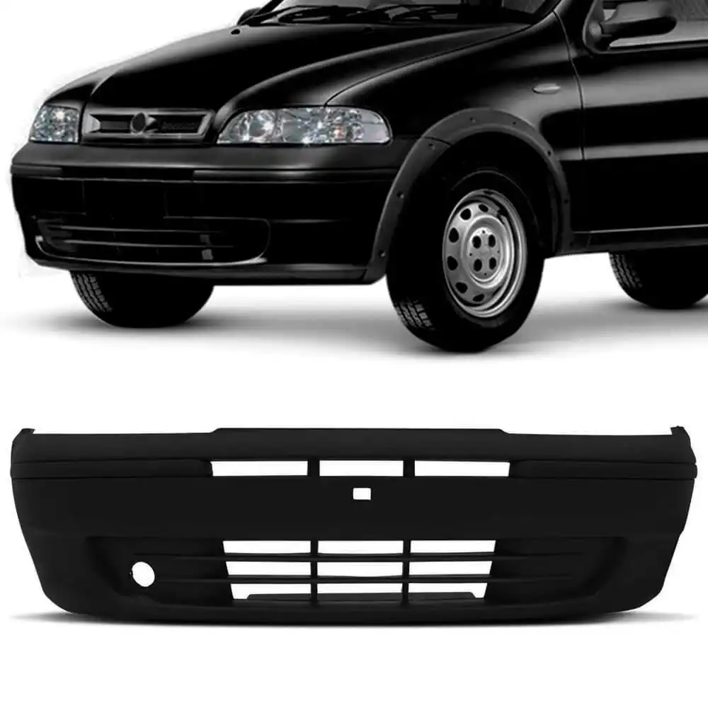 PARACHOQUE DIANT FIAT PALIO 2001 A 2004 PRETO TEXT SEM FURO