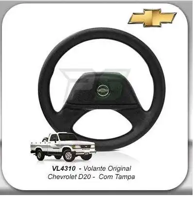 VOLANTE D-20 PRETO S/ CUBO