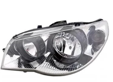 FAROL FIAT PALIO 04/ ESQ C/ MASCARA CROMADA ARO PRETO