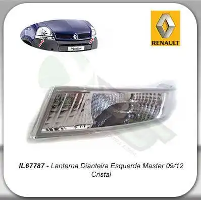 SINAL DIANT RENAULT MASTER 09/12 ESQ CRISTAL
