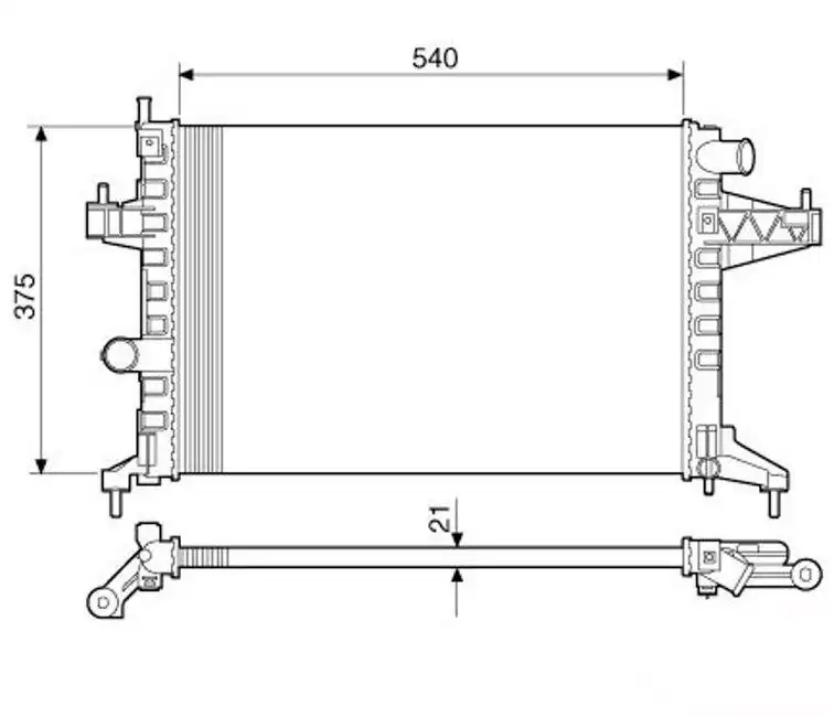 RADIADOR CORSA 2003 A 2013