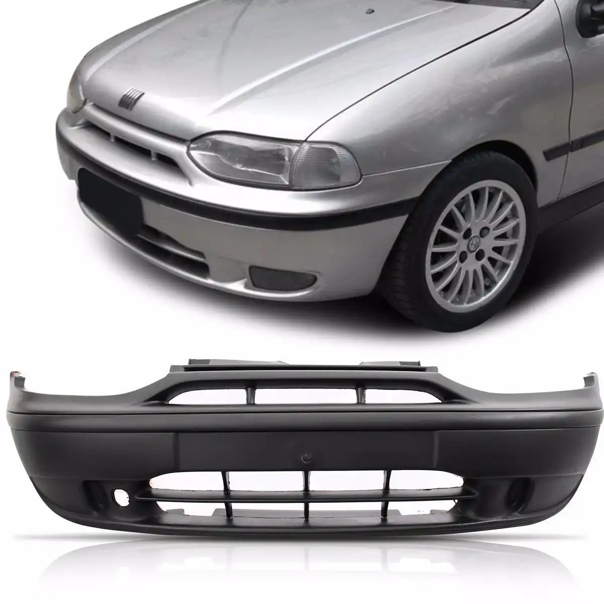 PARACHOQUE DIANTEIRO FIAT PALIO 1996 A 2000 PRETO TEXTURIZAD