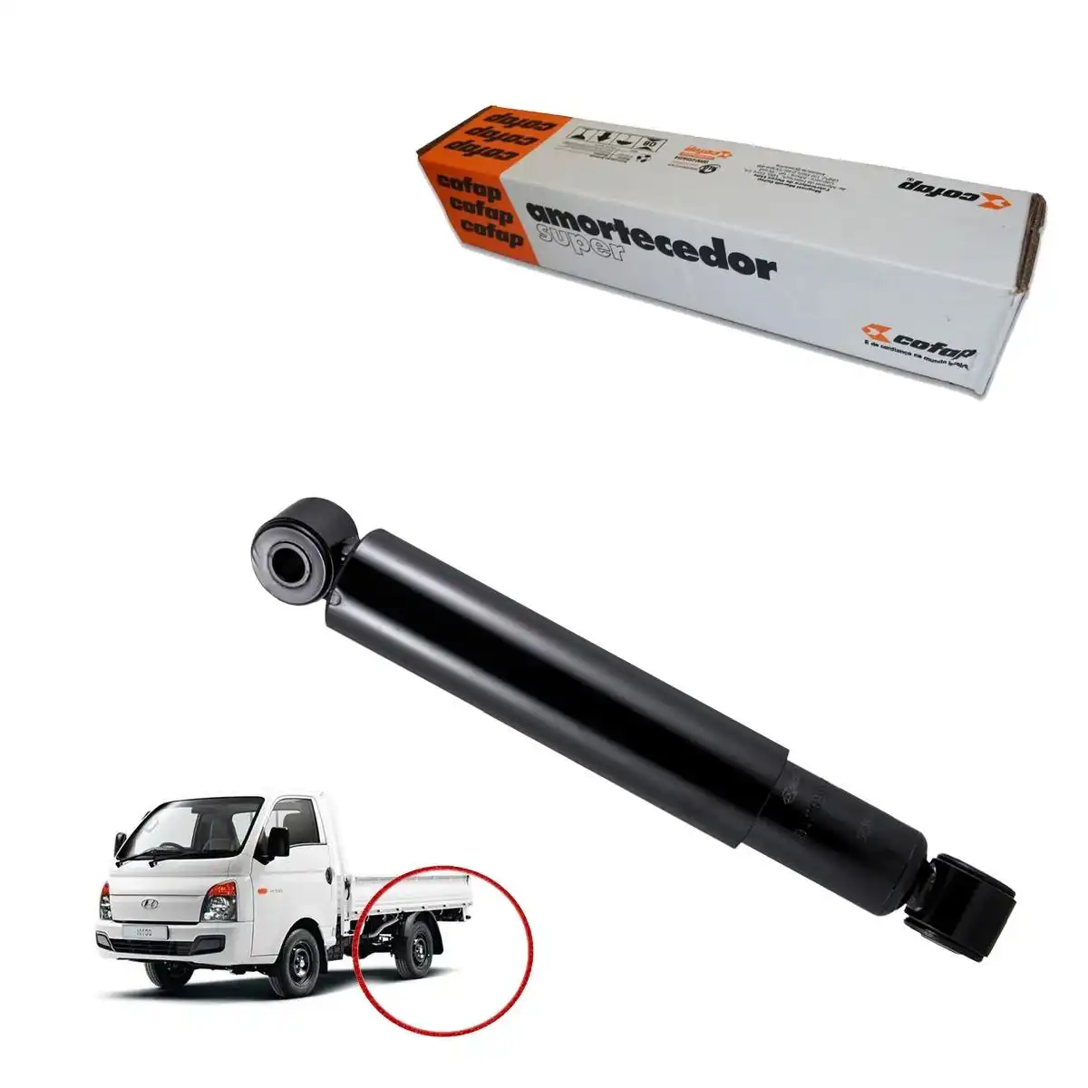 AMORTECEDOR TRASEIRO HYUNDAI HR 2005 A 2013 OLEO