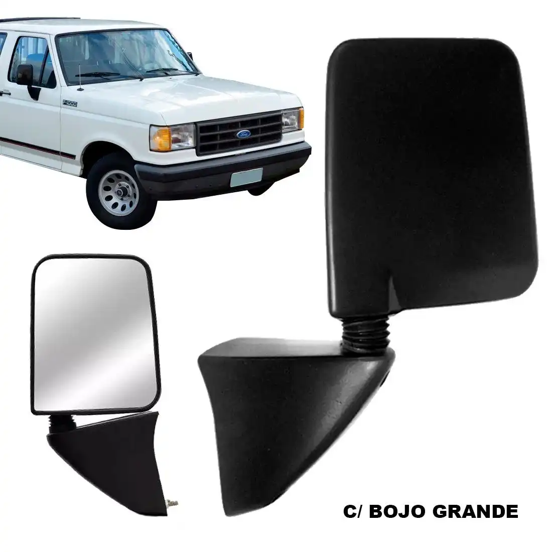 ESPELHO EXT F-1000 93/ DIR FIXO (C/ BOJO)