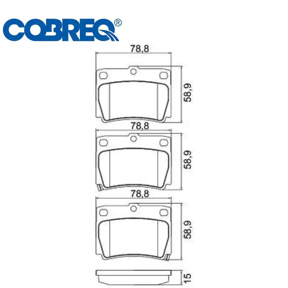 PASTILHA FREIO TRASEIRA MITSUBISHI PAJERO DAKAR 2010/