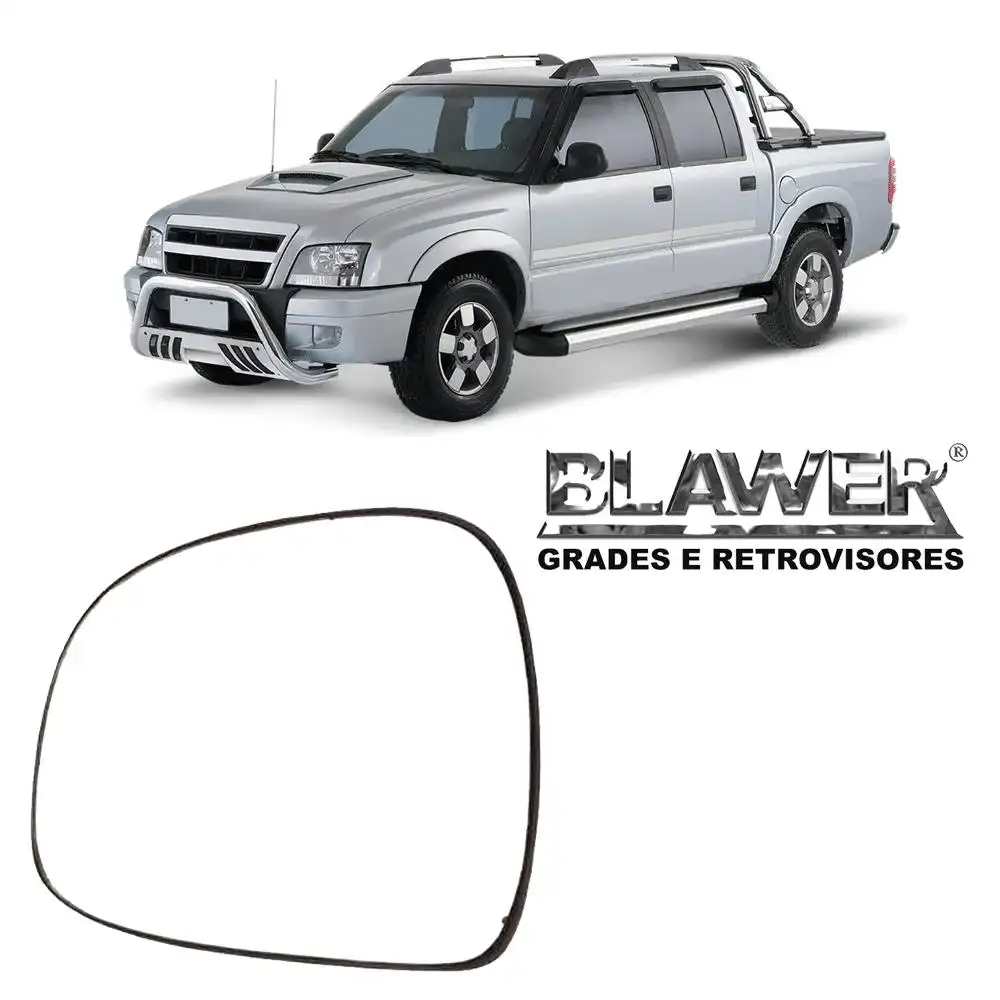 VIDRO ESPELHO S-10 BLAZER SILVERADO ESQ C/ CARCACA
