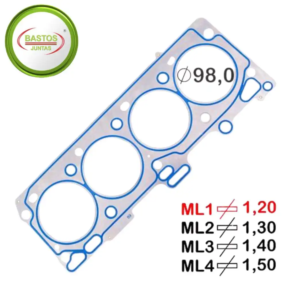 JUNTA CABECOTE RANGER 3.0 16V DIESEL 2005 A 2012 CHAPA 1 PIC