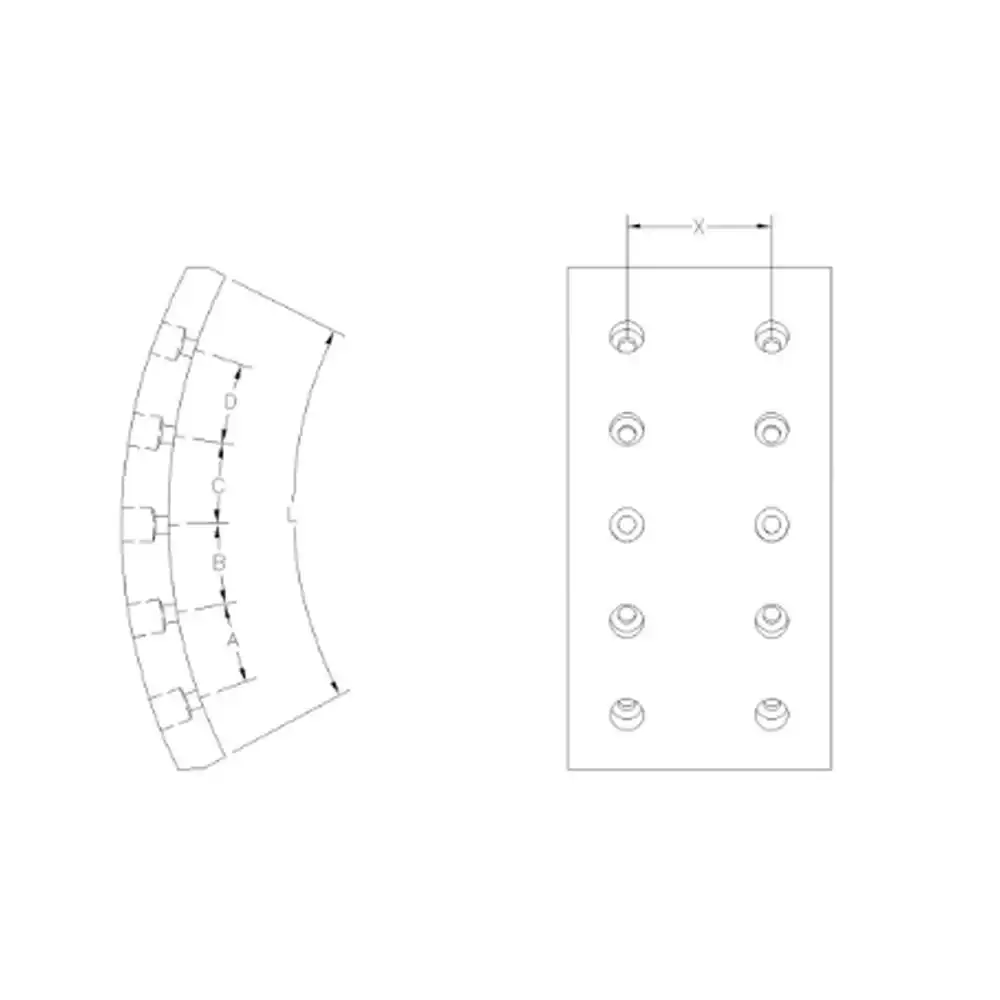 LONA FREIO TRAS OPALA 71/90