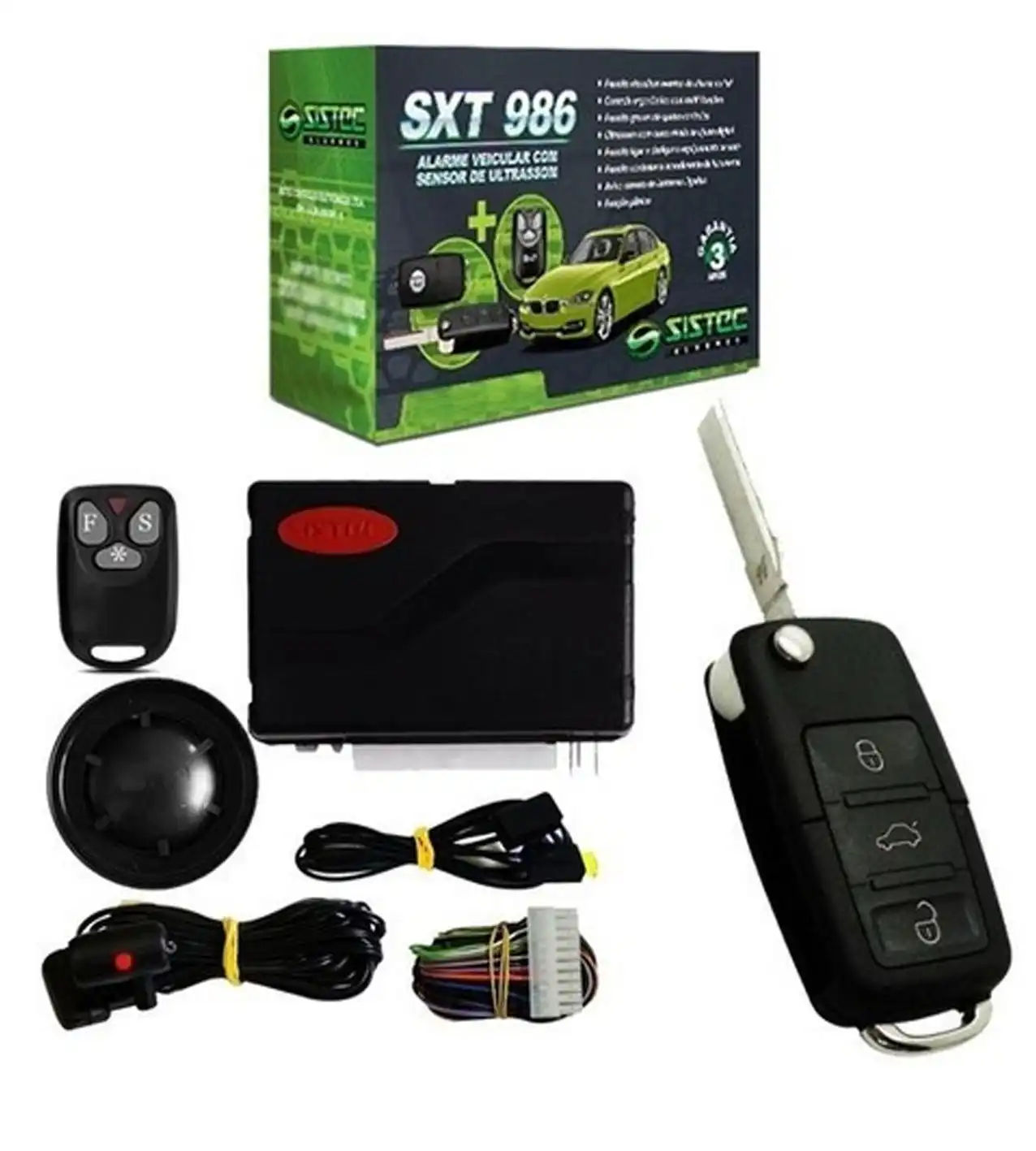 ALARME CARRO C/ CHAVE CANIVETE