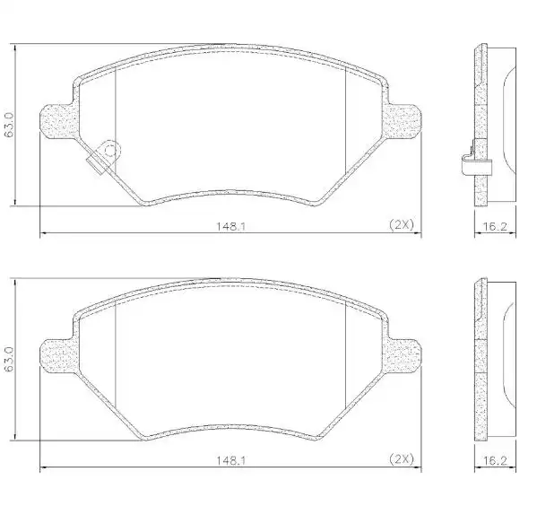 PASTILHA FREIO DIANTEIRA CHERY TIGGO 7 2019 ACIMA