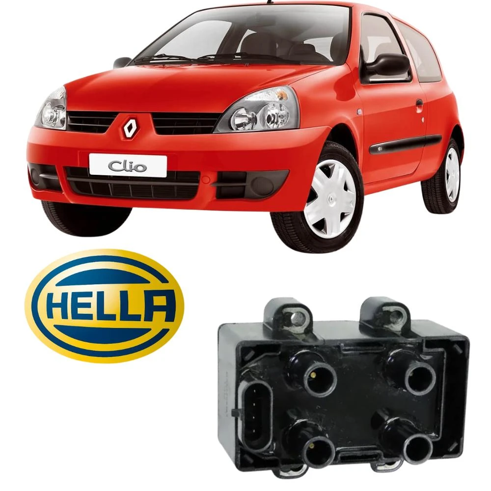 BOBINA INJ ELET RENAULT CLIO 1.0 8V (4 PINOS)