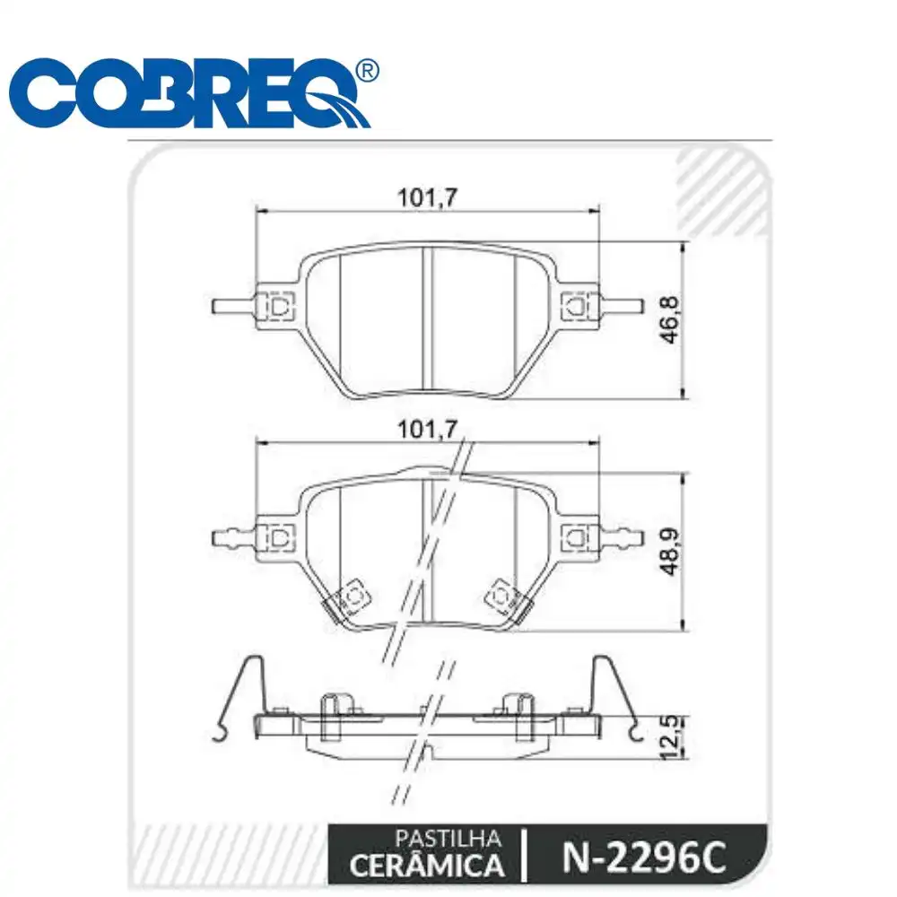 PASTILHA FREIO TRASEIRA BYD SONG PLUS 2022 ACIMA