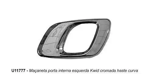 MACANETA INT PORTA KWID CROMADA HASTE CURVA LE