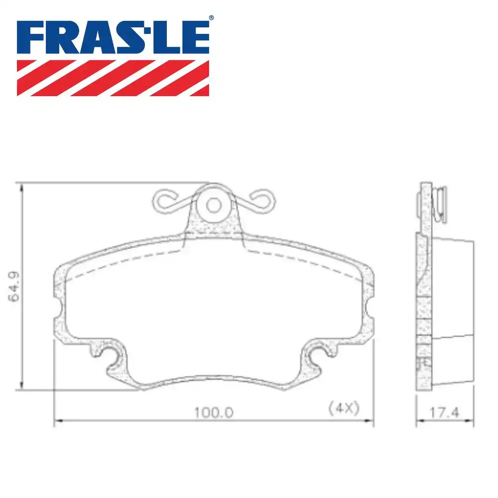 PASTILHA FREIO DIANTEIRA RENAULT CLIO 1999/ SEM SENSOR SISTE