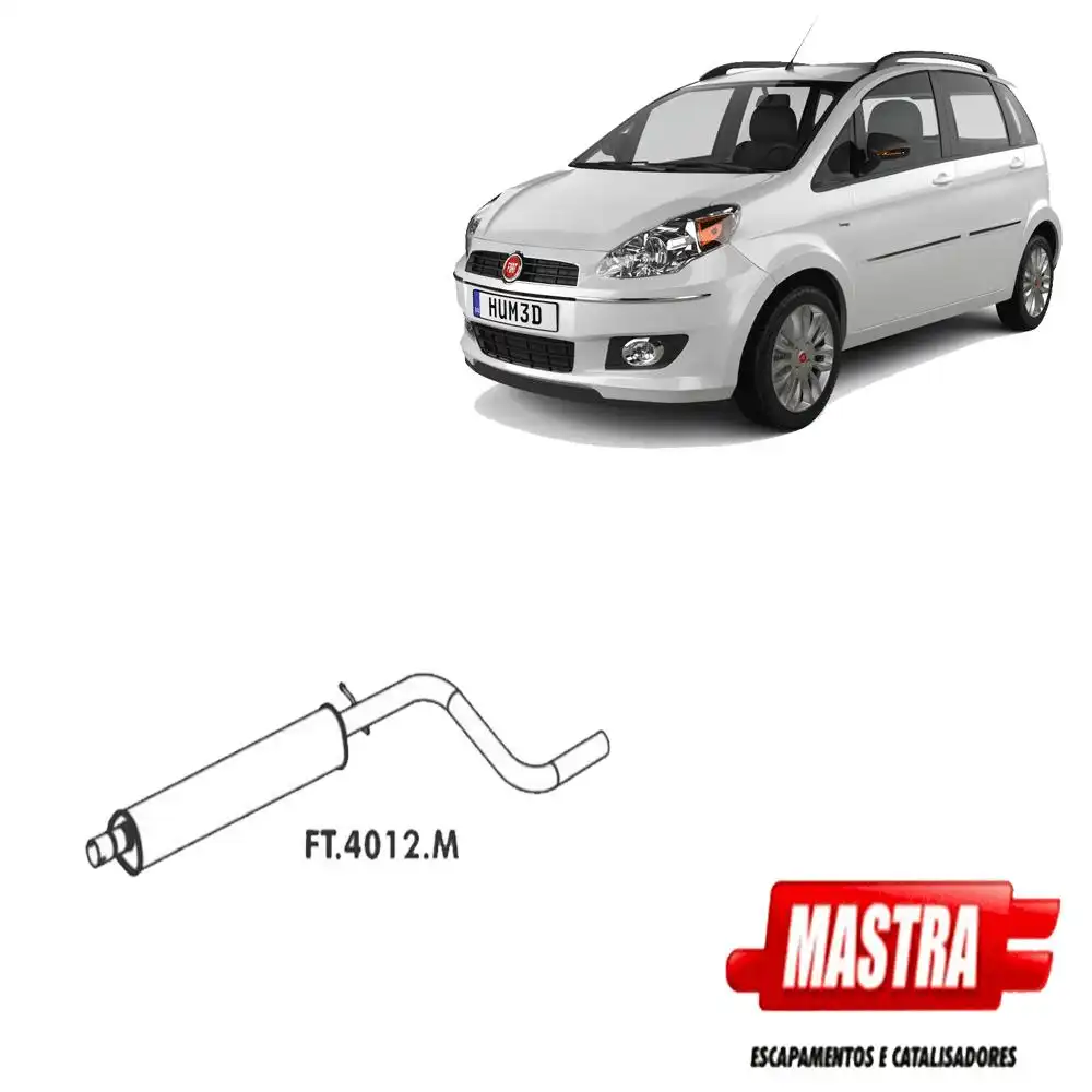 SILENCIOSO INTERMEDIARIO FIAT IDEA 1.6 1.8 2011 A 2016 E-TOR