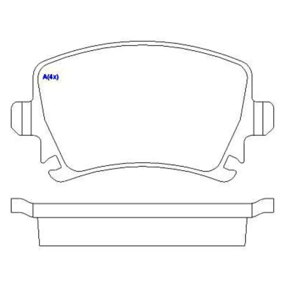 PASTILHA FREIO TRASEIRA AUDI A3 2.0 2003/
