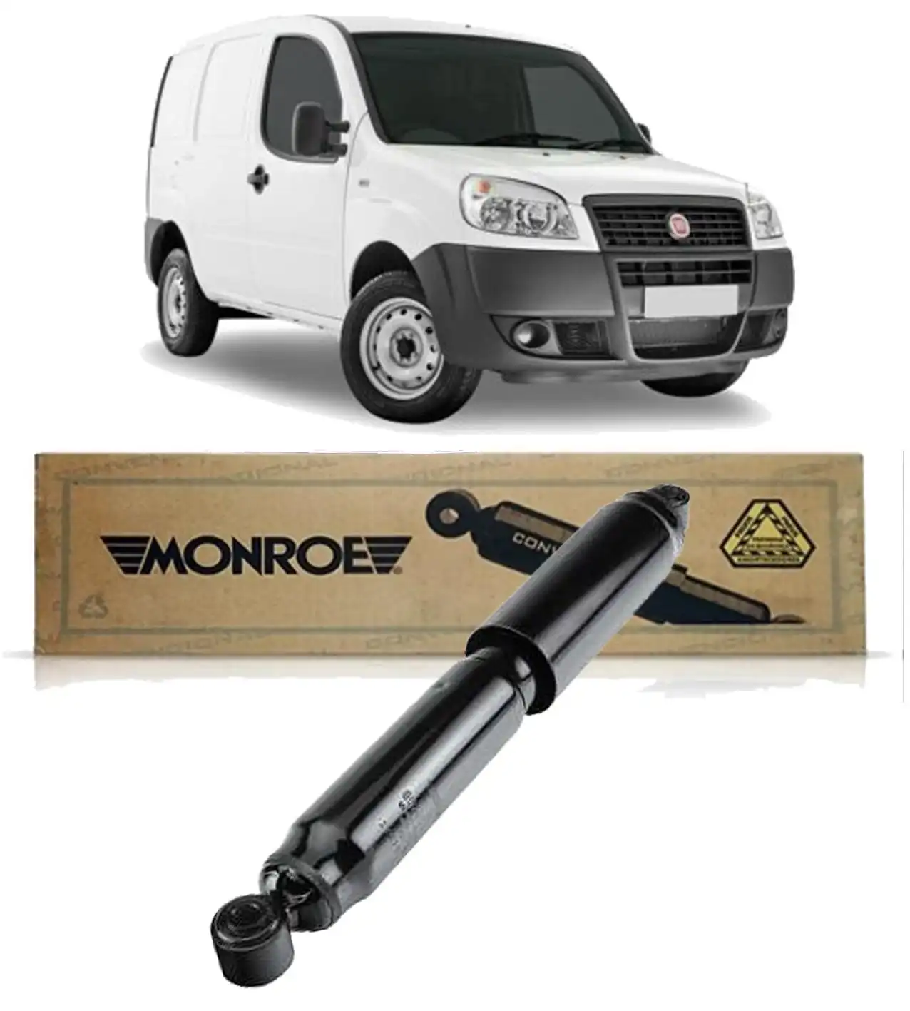 AMORTECEDOR TRASEIRO FIAT DOBLO CARGO 1.3 1.4 1.6 2001/