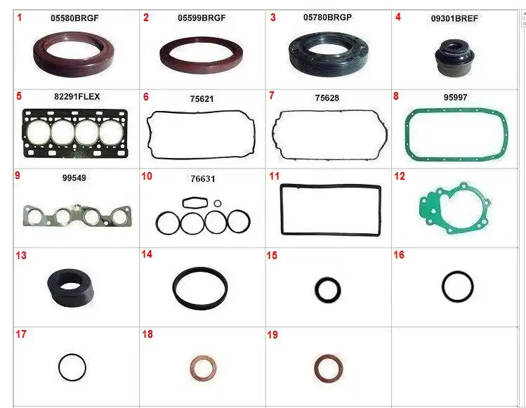 JUNTA MOTOR PEUGEOT 206 1.0 16V CLIO 1.0 16V C/RETENTOR