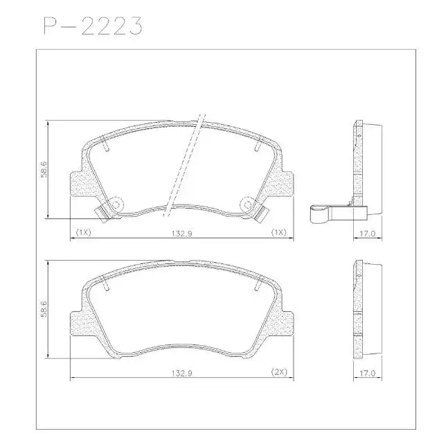 PASTILHA FREIO DIANTEIRA HB20 1.0 12V 2020 A 2025