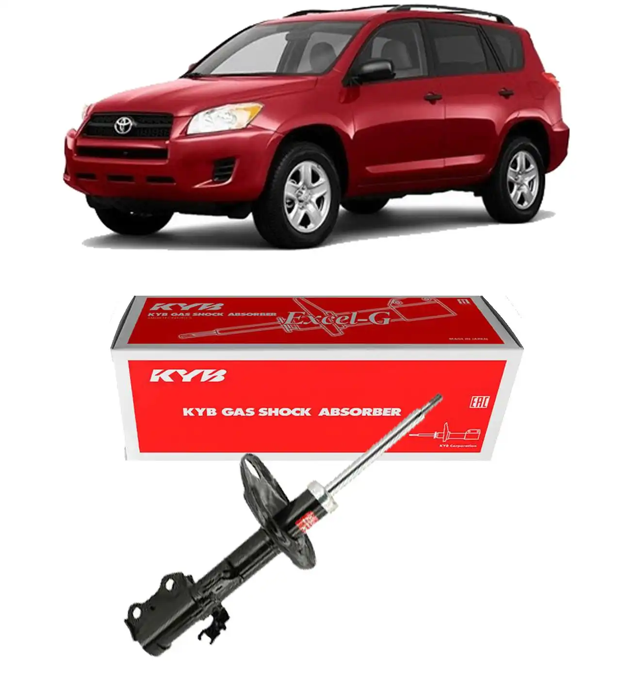 AMORTECEDOR DIANTEIRO TOYOTA RAV4 2006 A 2012 DIREITO