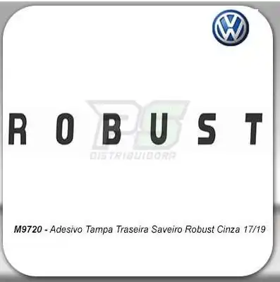 FAIXA ADESIVA SAVEIRO ROBUST TAMPA TRAS CINZA