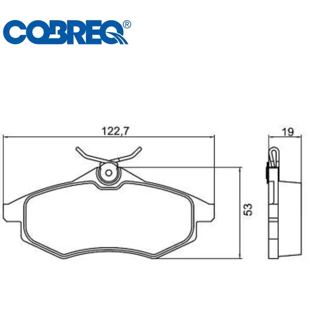 PASTILHA FREIO DIANTEIRA CITROEN C3 1.4 2003/ SISTEMA LUCAS