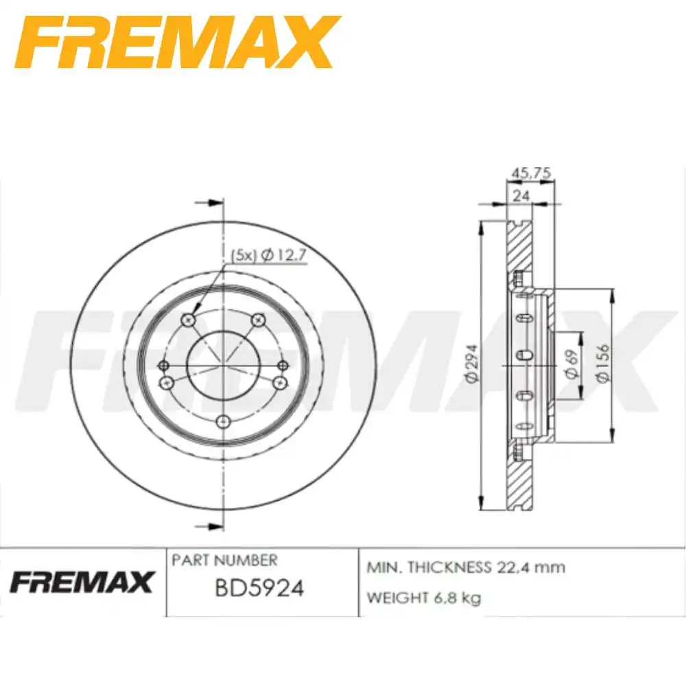 DISCO FREIO DIANTEIRO LANCER 2.0 16V 2007 A 2019 VENTILADO
