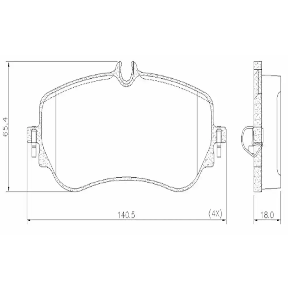 PASTILHA FREIO TRASEIRA AMAROK 3.0 V6 2018 ACIMA CERAMICA