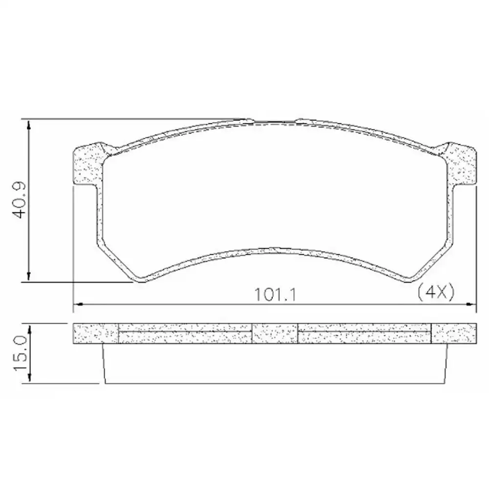 PASTILHA FREIO DIANTEIRA KWID 1.0 12V 2017 A 2025 DISCO SOLI