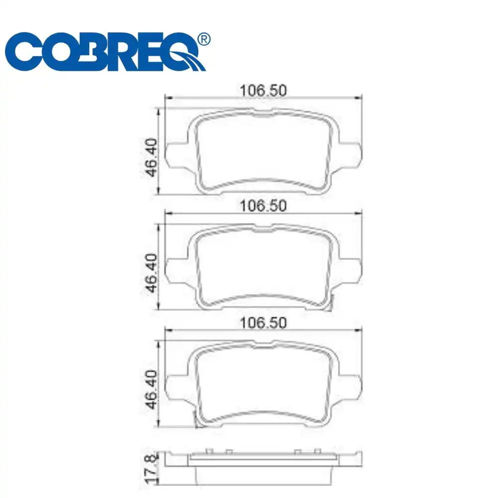 PASTILHA FREIO TRASEIRA CRUZE 1.4 16V 2017 A 2023 CERAMICA