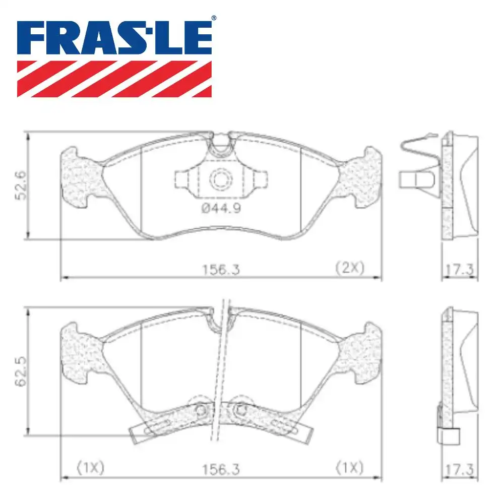 PASTILHA FREIO DIANTEIRA MERIVA 1.8 1.4 8V 2010/ ARO 14