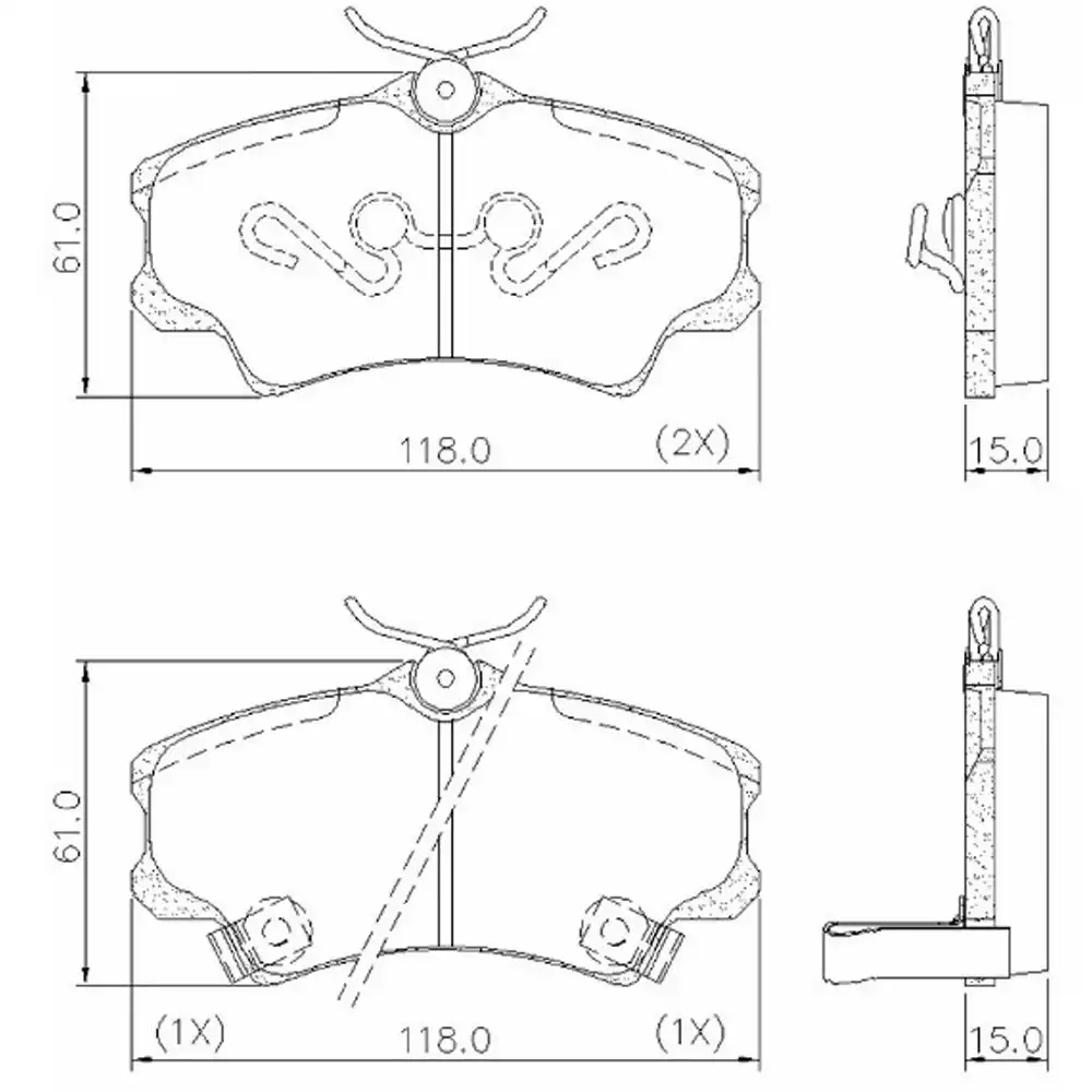 PASTILHA FREIO DIANTEIRA HONDA NEW CIVIC LXS 2007 A 2012