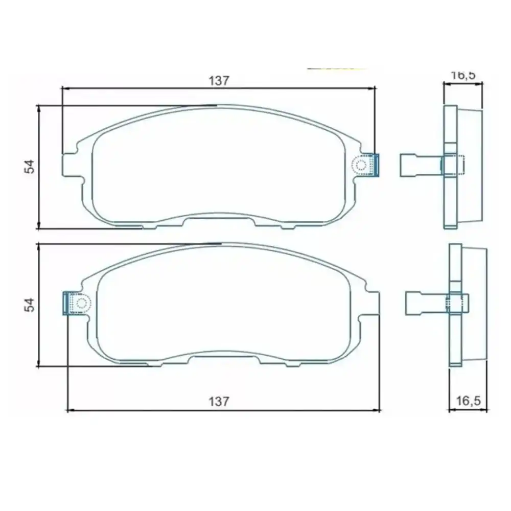 PASTILHA FREIO DIANTEIRA NISSAN SENTRA 1.8 16V 2003 A 2006