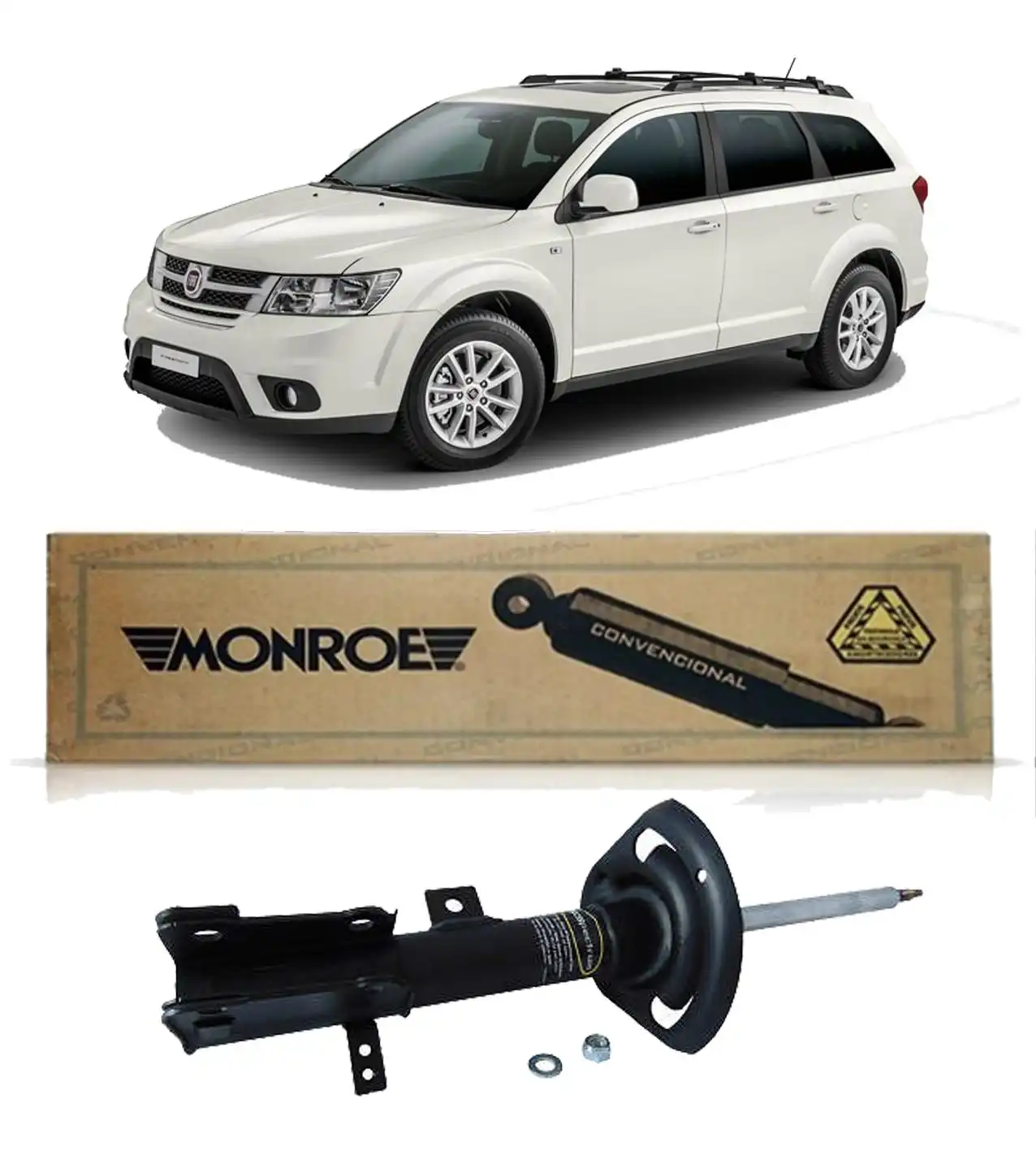 AMORTECEDOR DIANTEIRO FIAT FREEMONT 2011 A 2016 DIREITO