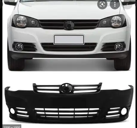 PARACHOQUE DIANTEIRO GOLF 2007 A 2014 PRETO LISO COM FURO