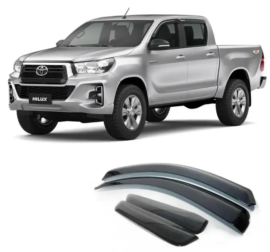 CALHA CHUVA TOYOTA HILUX 16/20 4 PTS CAB. DUPLA