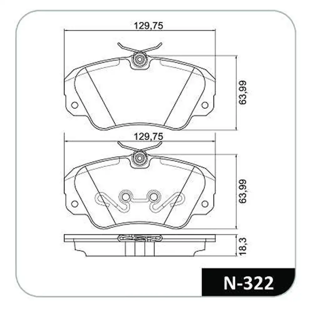 PASTILHA FREIO DIANTEIRA OMEGA SUPREMA 3.0 4.1 /1998