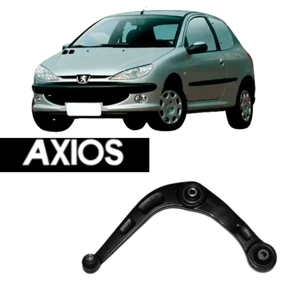 BANDEJA DIANTEIRA PEUGEOT 206 2000 A 2010 DIREITA COM PIVO