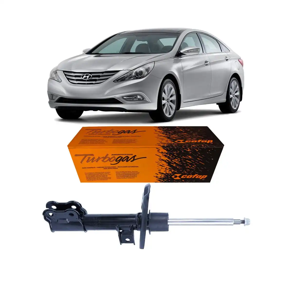 AMORTECEDOR DIANTEIRO HYUNDAI SONATA 2010 A 2014 ESQUERDO