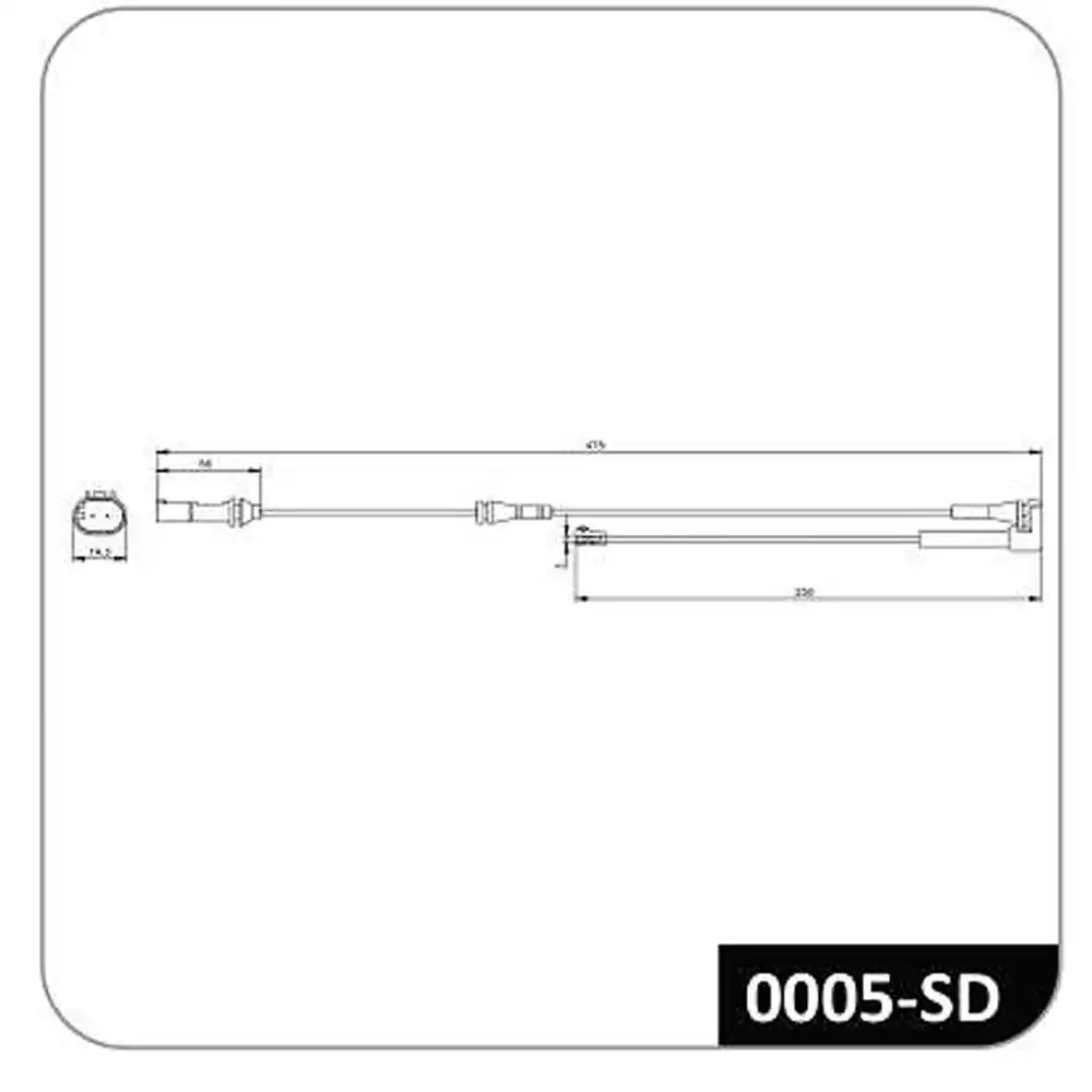 SENSOR DESGASTE PASTILHA FREIO DIANT BMW X1 2015 EM DIANTE