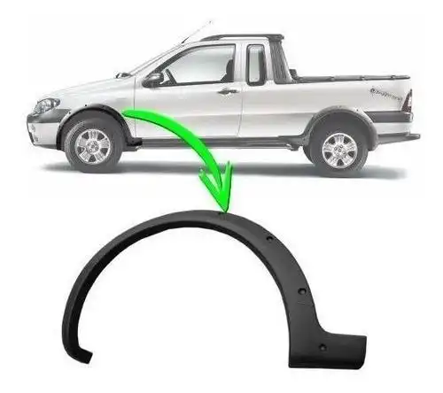 MOLDURA PARALAMA FIAT STRADA TREKKING 05/08 DIANT ESQ