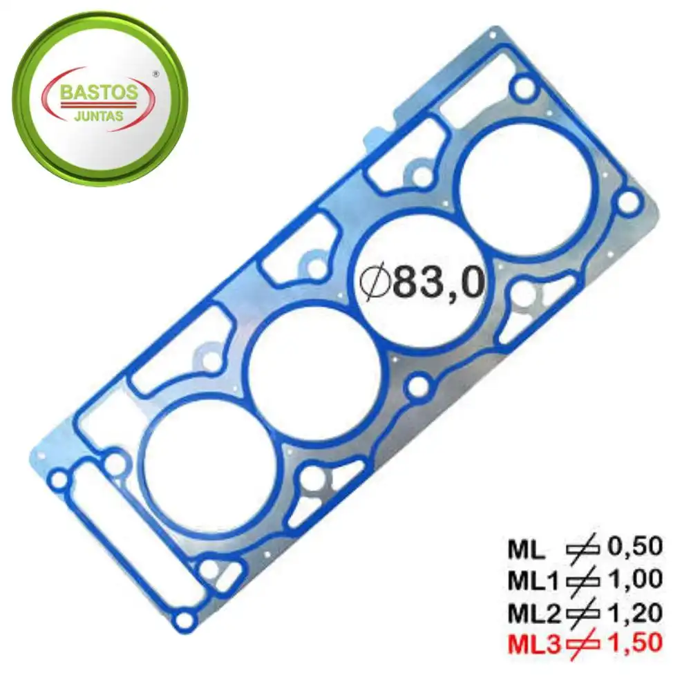 JUNTA CABECOTE FIESTA 1.6 8V FLEX 2004 A 2014 CHAPA