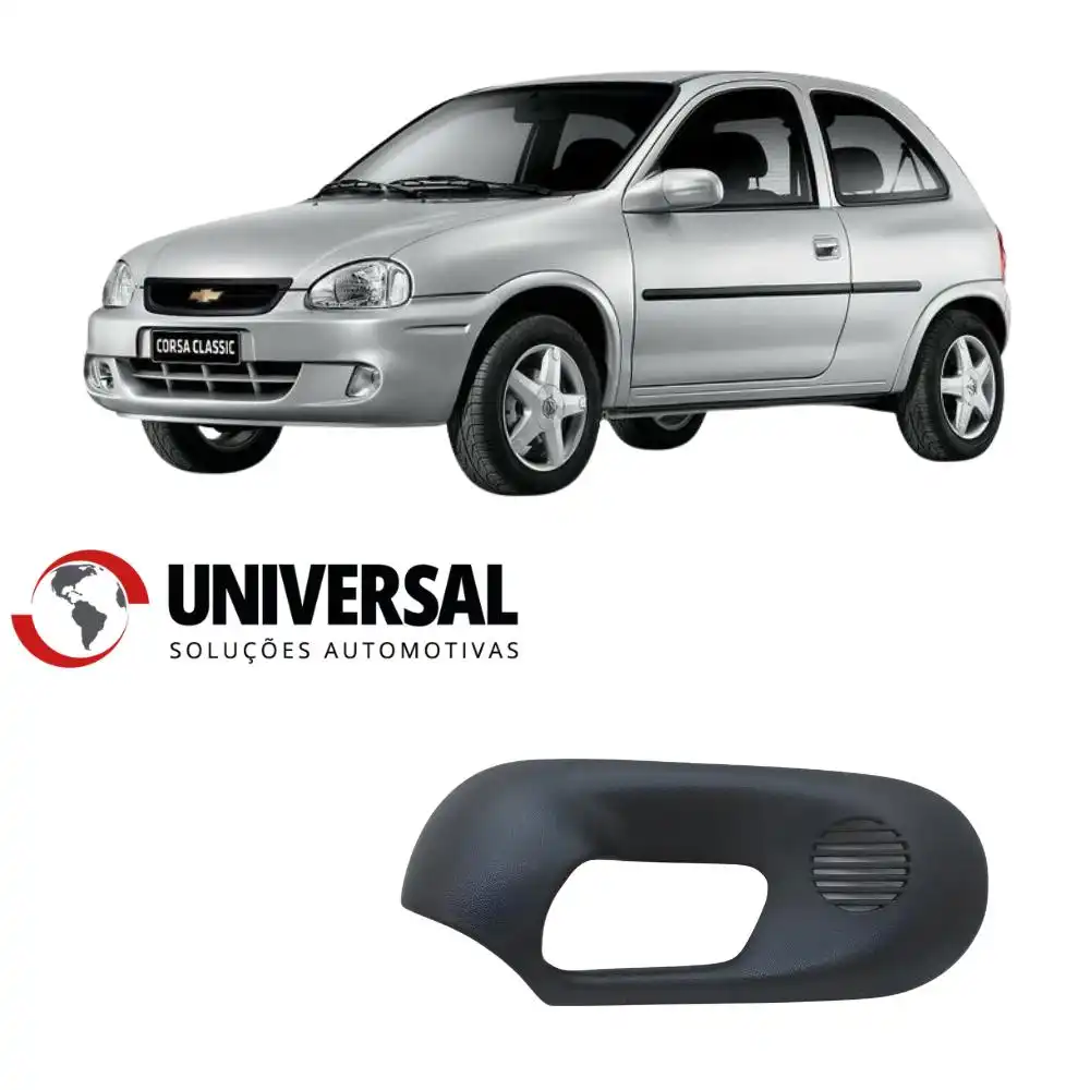 MOLDURA MACANETA INT CORSA 94/ DIANT ESQ S/FURO VID ELETRICO