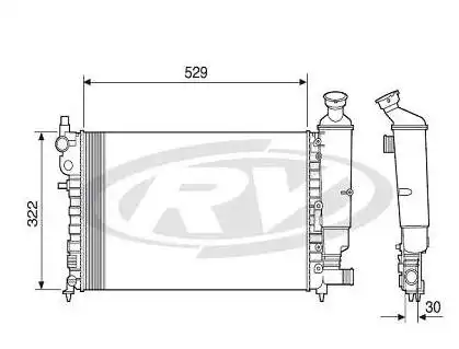 RADIADOR PEUGEOT 106 95/2001 C/AR CONDICIONADO