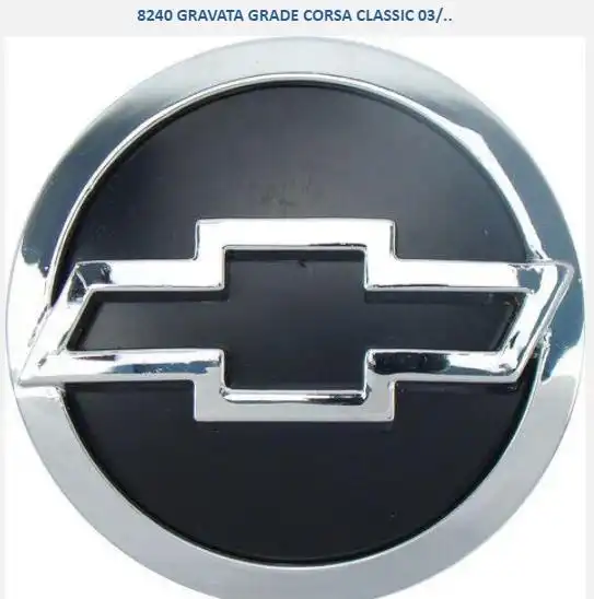 EMBLEMA GRADE CORSA CLASSIC 03/ PRETO/CROMADO