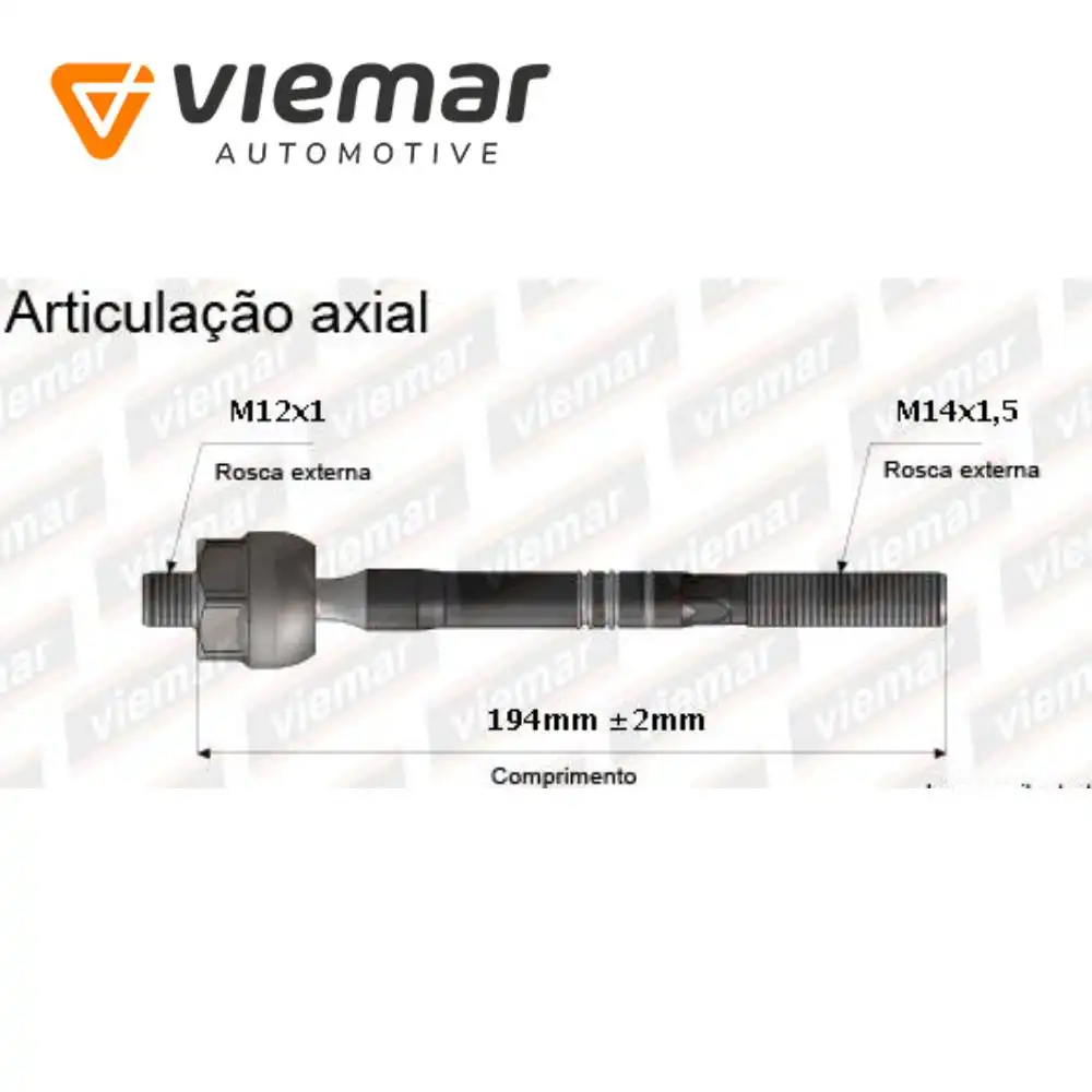 BARRA AXIAL RENAULT LOGAN SANDERO 07/13 SIST EUROPEU